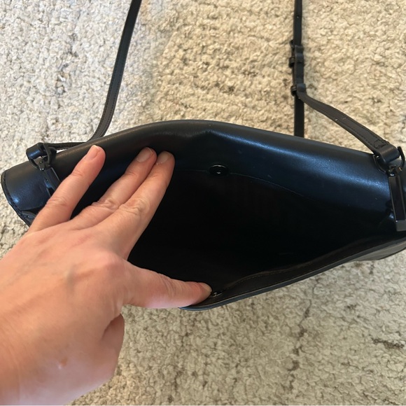 Rebecca Minkoff Black Leather Tassel Crossbody Purse - Picture 4 of 8